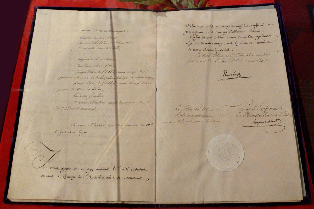 Rheinbundakte aus 1806